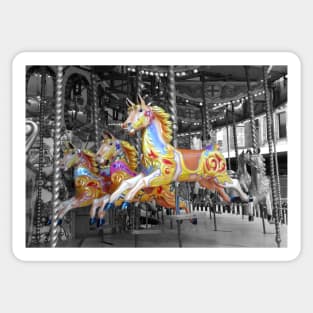 Carousel Horses Sticker